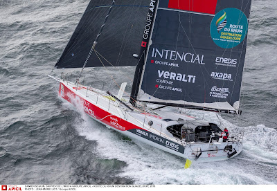 Damien Seguin et Yoann Richomme sur la Rolex Fastnet Race