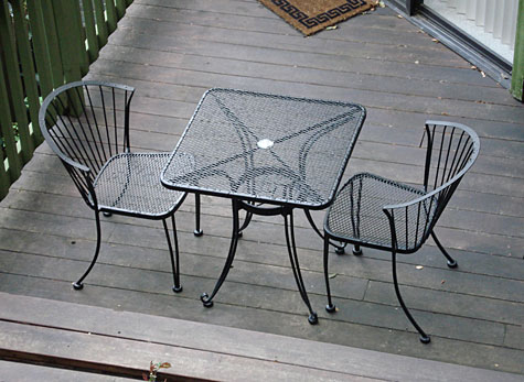 Wrought iron table chairs designs ideas. An Interior Design