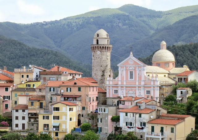 Italian Hill Town of Ortonovo in Liguria near the Tuscan border