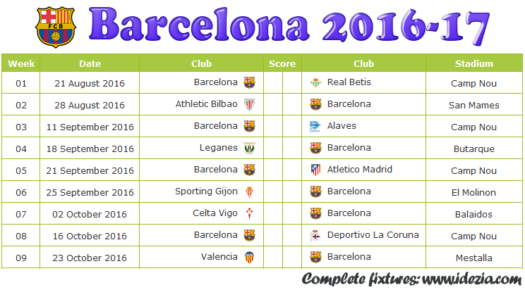 Download FC Barcelona Schedule Full Fixture File JPG - Schedule with Score Coloumn