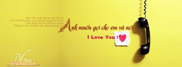 anh bia FB tinh yeu de thuong dep nhat, I Love You, anh muốn gọi cho em và nói