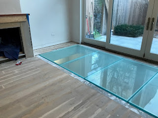 glass flooring system