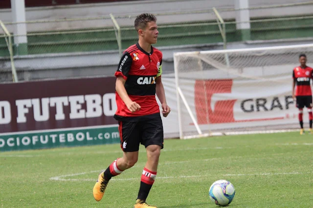 Gabriel Noga de Volta Redonda no Clube Regatas do Flamengo equipe sub-15 convocado para a Seleção Brasileira sub-15/Foto: Arquivo Pessoal
