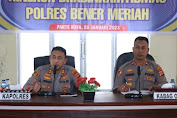 Analisa dan evaluasi kinerja Bhabinkamtibmas, Kapolres Bener Meriah sampaikan beberapa penekanan