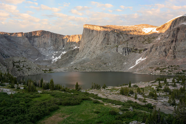 Sunrise at Lost Twin Lakes in the Bighorn Mountains Wyoming