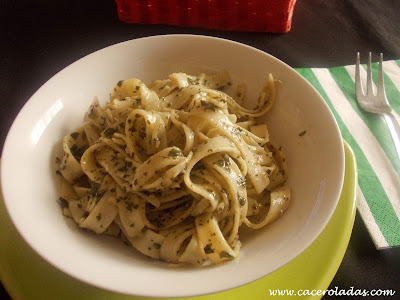 Tallarines al pesto