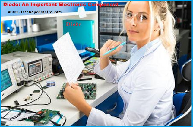 A lady engineer working on diode electronic circuit