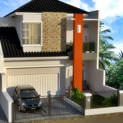 contoh foto rumah minimalis 2 lantai