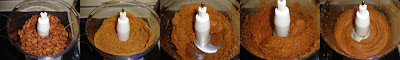 Almond Butter being made in the food processor