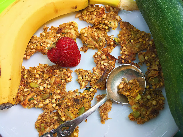 Super Clumpy Gluten Free Summer Squash Granola (Oil Free, Sugar Free)