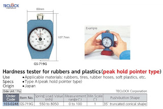 Hardness Tester for Rubbers and Plastics TECLOCK GS-719G