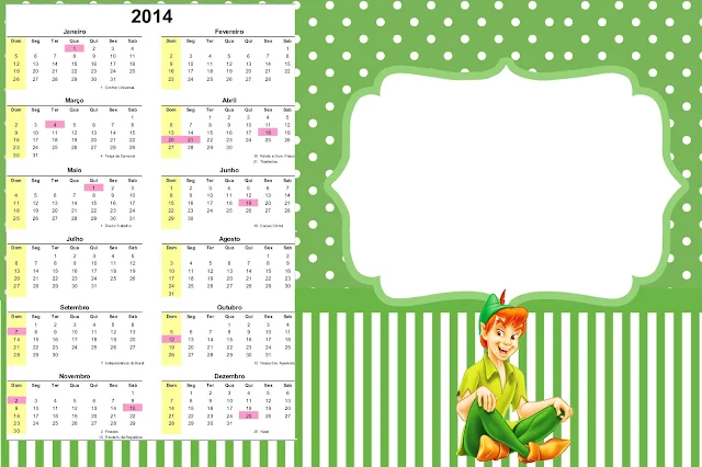 Calendario 2014.