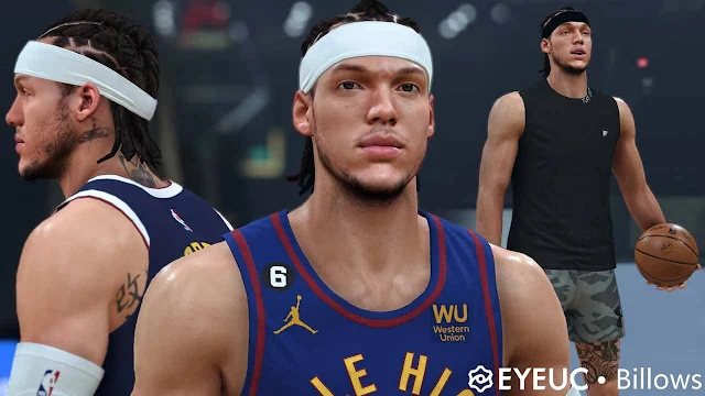 NBA 2K23 Aaron Gordon Cyberface (Multiple Hairstyles)