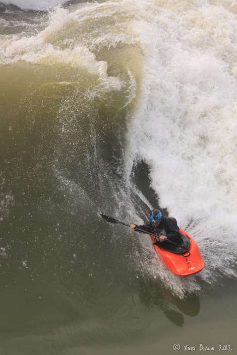 Casper Van Kalmthout surfing it