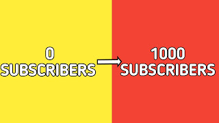 How to get 1000 subscribers on YouTube