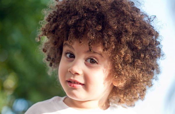 Cute Curly Hair Baby Boy