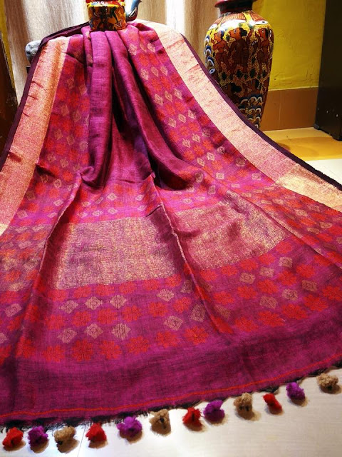  Linen Saree 