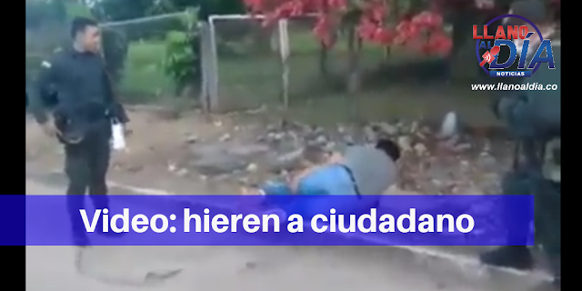 VIDEO: POLICÍA LE PEGÓ UN TIRO A CIUDADANO EN EL META