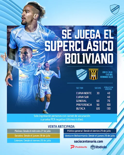 Venta de Entradas Bolivar vs The Strongest