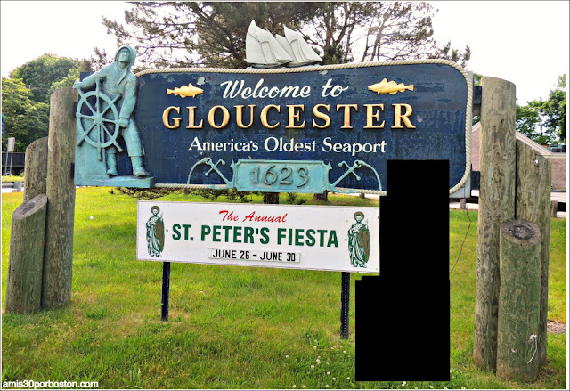 Cartel de Bienvenidos a Gloucester, Massachusetts