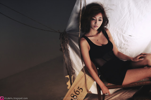 1 Lee Ji Min in Black-very cute asian girl-girlcute4u.blogspot.com