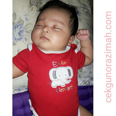 dhia zahra, baby dhia, anak sebulan