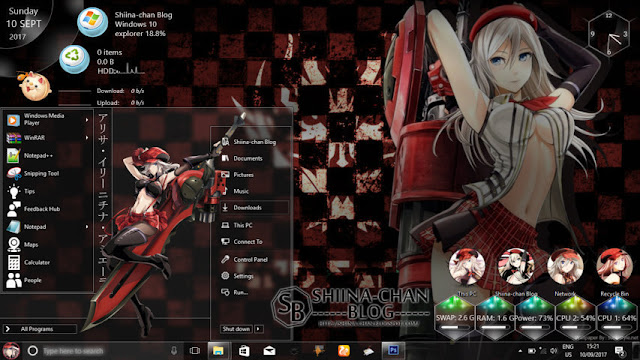  Windows 10 Ver. 1709 Theme God Eater by Enji Riz