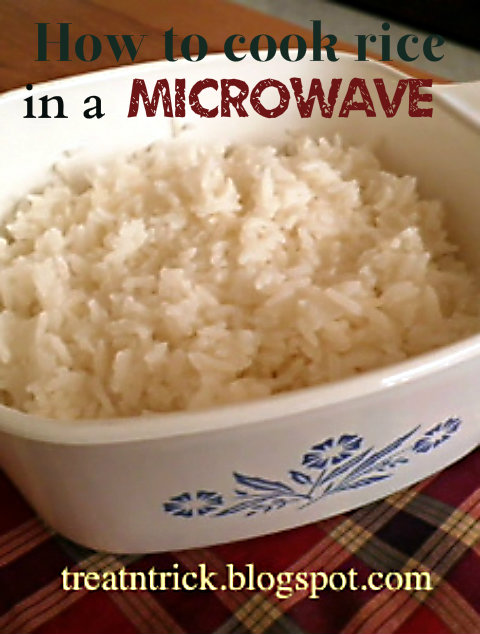 How to cook rice in a microwave Recipe  @ treatntrick.blogspot.com