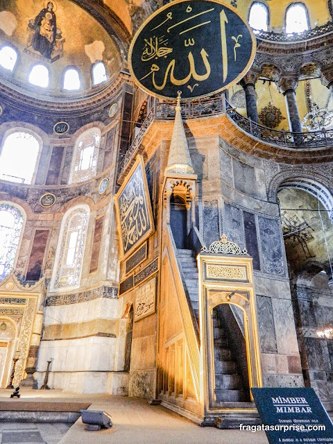 Mimbar (púlpito) da Basílica de Santa Sofia em Istambul