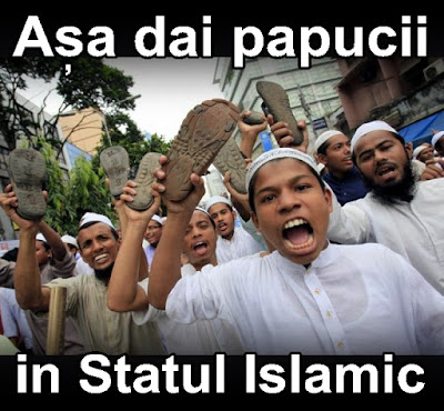 In Statul Islamic dai papucii la propriu