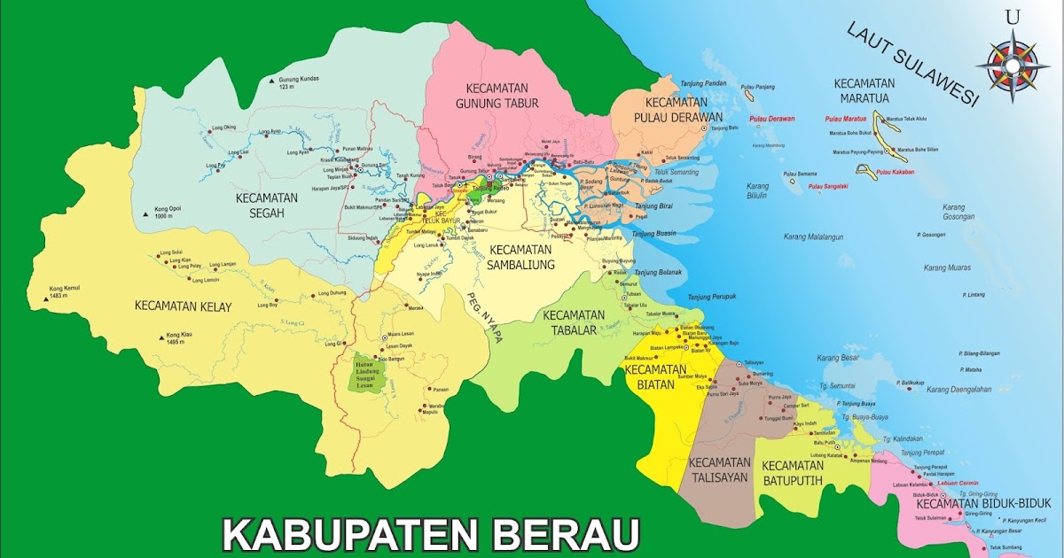 Peta Kota Peta Kabupaten Berau