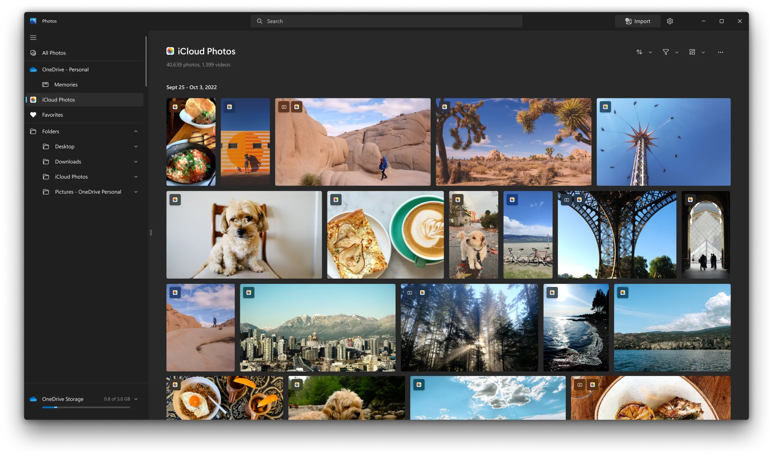 Foto per Windows 11 adesso integra iCloud Photos