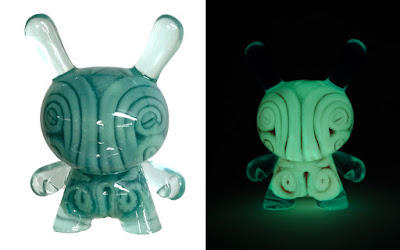 PIQ Exclusive OctoDunny Green Glow in the Dark Resin Figure by Josh Kimber x Clutter x Kidrobot