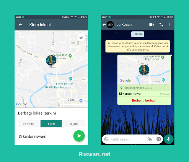 Cara Share Lokasi di Whatsapp Dengan Mudah