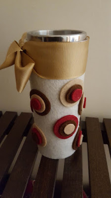 Upcycled fall vase
