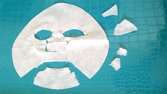 how I tear my sheet mask