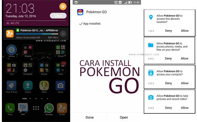 Cara Instal Pokemon Go