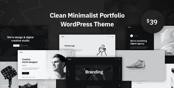 Sixten Minimalist Portfolio WordPress Theme