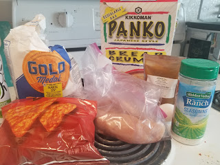 Ingredients for Air Fryer Dorito Chicken Nuggets