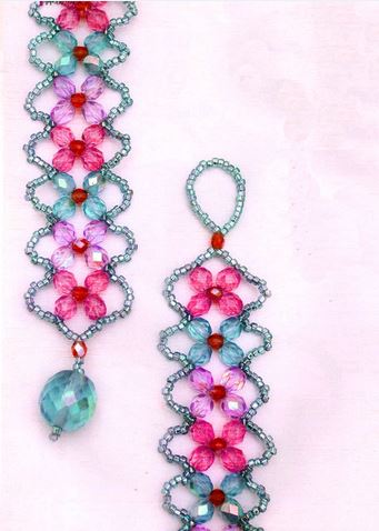 4+petal+crystal+bracelet+tutorial+2