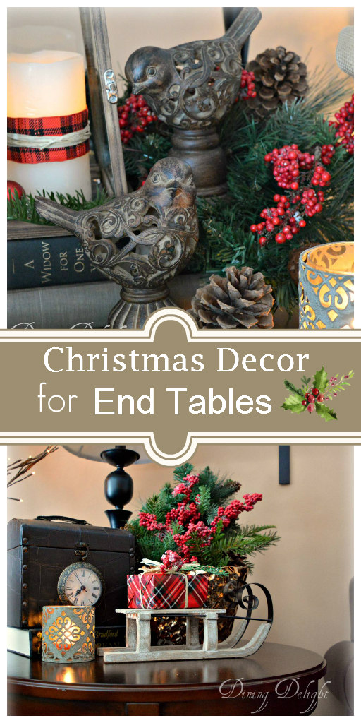 Dining Delight Christmas  Decor  for End  Tables 