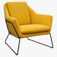  Armchairs Cube Chair in Yellow Ronzy