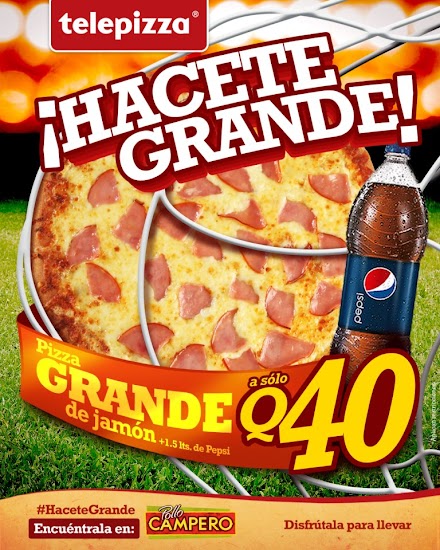 Hacete Grande, la nueva promoción que Telepizza lanza al mercado guatemalteco