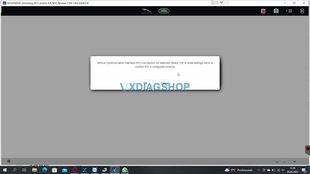 VXDIAG VCX SE JLR DoIP VCI Not Detected 2