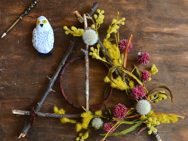 How to Make a Harry Potter Wreath Deathly Hallows 