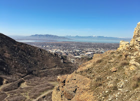 view of Provo City from Rock Canyon
