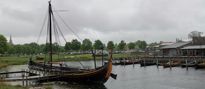 Puerto de Roskilde, réplicas de los barcos vikingos.