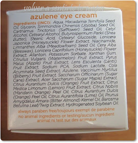 Contorno de ojos de Azuleno de iHerb - ingredientes