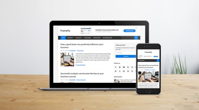 Frameify - Responsive Blogger Template