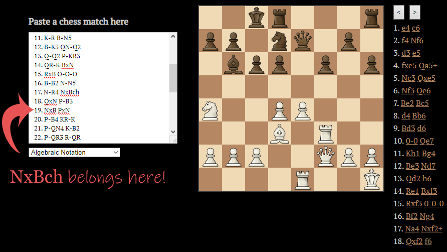 Algebraic chess notation [6]